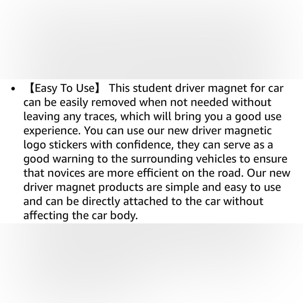 $5 Add-On 🆕Reflective Green and Gray Novice Driver Magnetic Decal - Picture 3 of 11